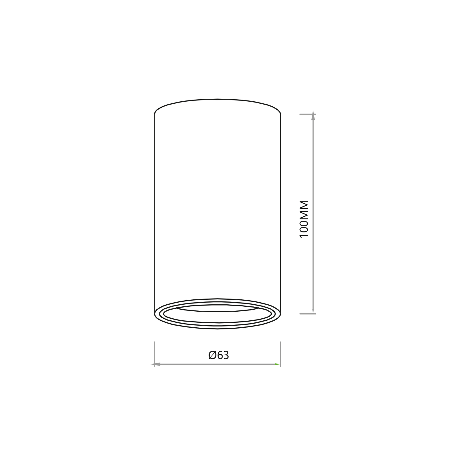 Genesis Spot 1xgu10 | 10cm | White