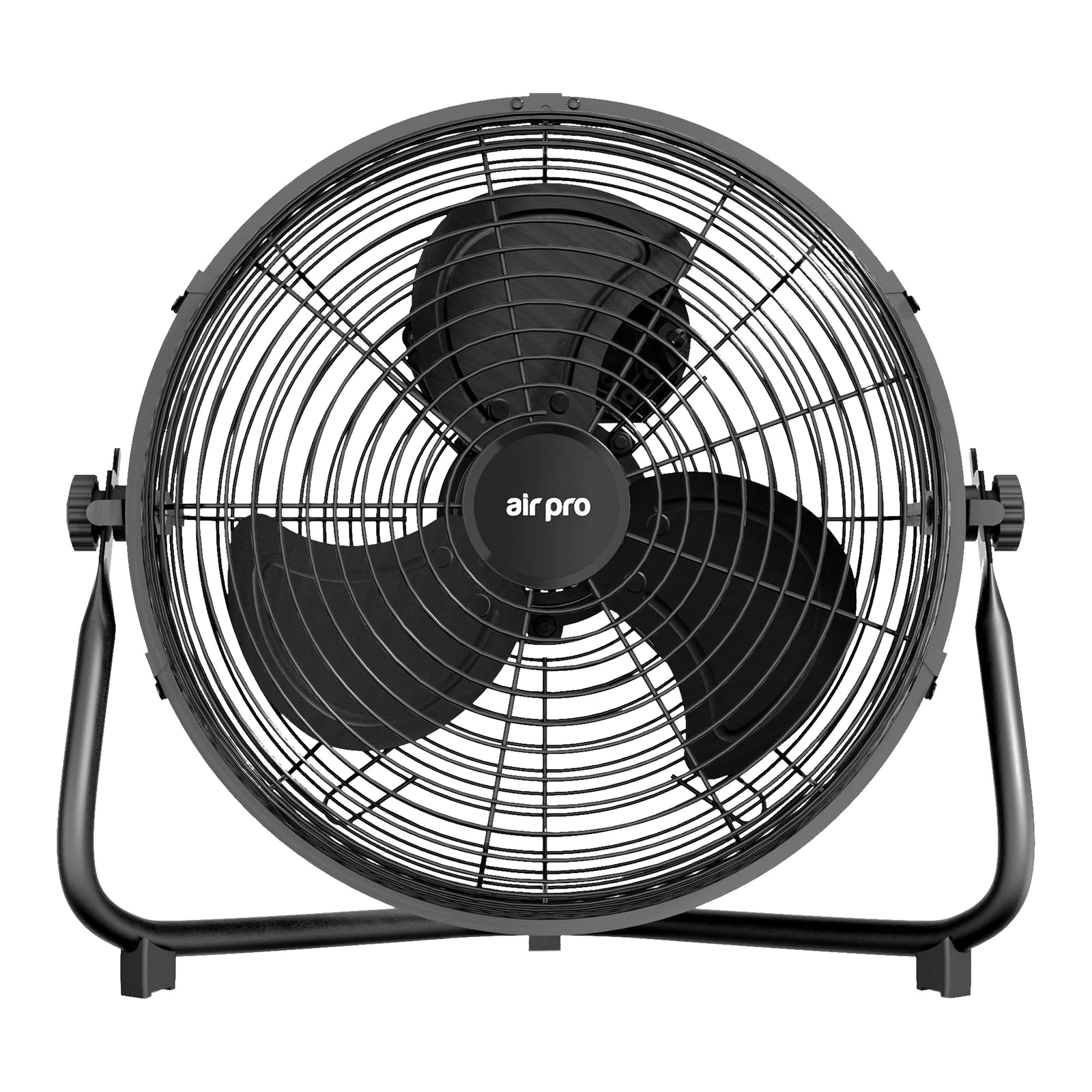 14/16/20" Circular Floor Fan - Powerful Air Cooling Fan With 3 Speed Settings | 14" | Black