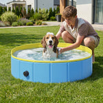Dog Pool Dog Bath Tub Dog Paddling Pool | 100 x 30cm | Blue