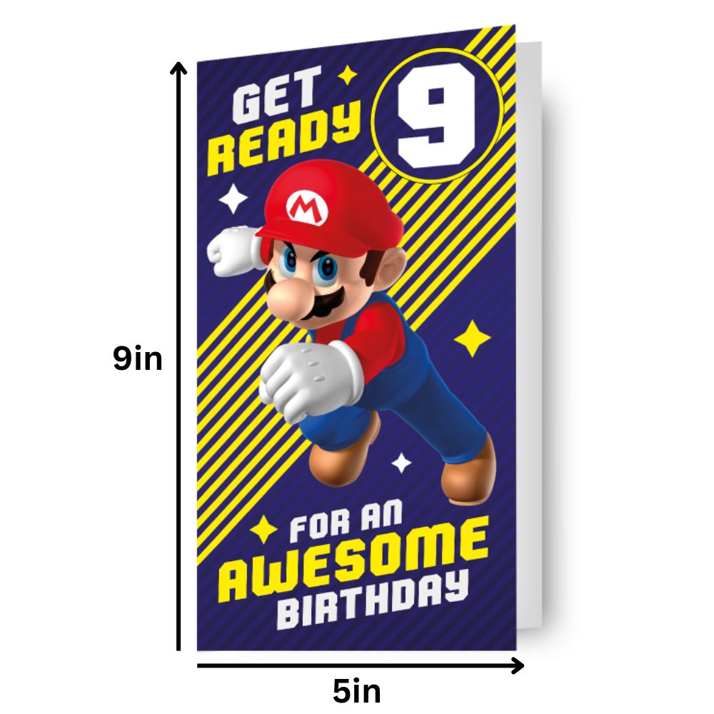 Multi Ages 7-14 Sticker Birthday Card Official Product