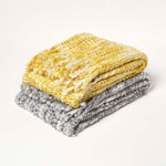 Ophelia Soft Throw With Tassels | 125cm x 150cm | Yellow