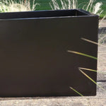 Zinc Galvanised Trough Planter | 120cm x 40cm x 40cm | Matte Black