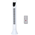 Led 36 Inch Tower Fan 70° Oscillation 3 Speed Remote | One Size | White