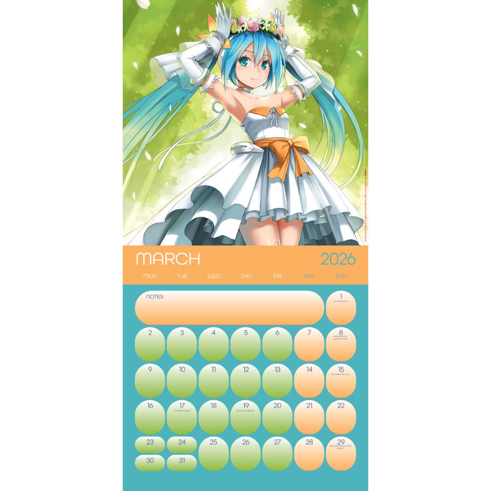 2026 Square Calendar Official Product