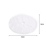 Snow White Plush Christmas Tree Skirt For Holiday Decoration 78cm/90cm/122cm Diameter | Small | White