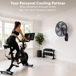 Air Pro Air Pro 16in Wall Fan With Adjustable Tilt And 3 Speeds - Black
