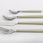 Cutlery Sets Stainless Steel Olive Green Abs Handle 24 Piece Set | One Size | Green