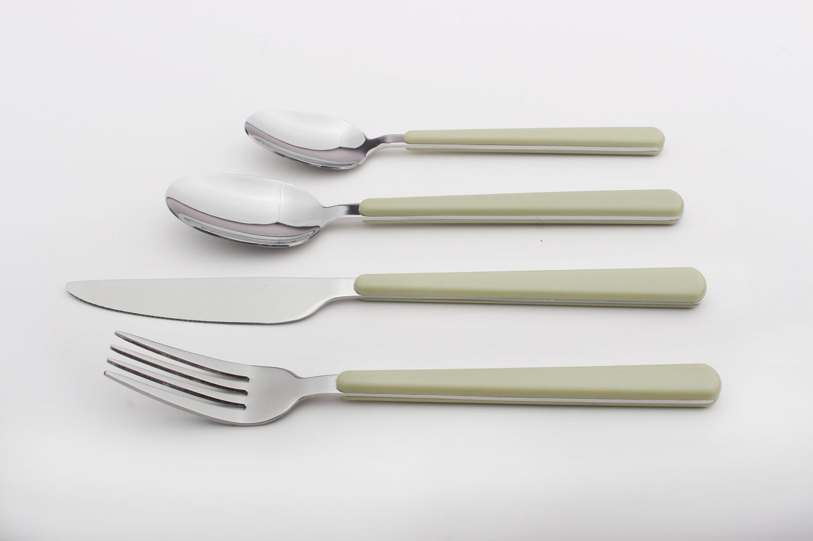 Cutlery Sets Stainless Steel Olive Green Abs Handle 16 Piece Set | One Size | Green