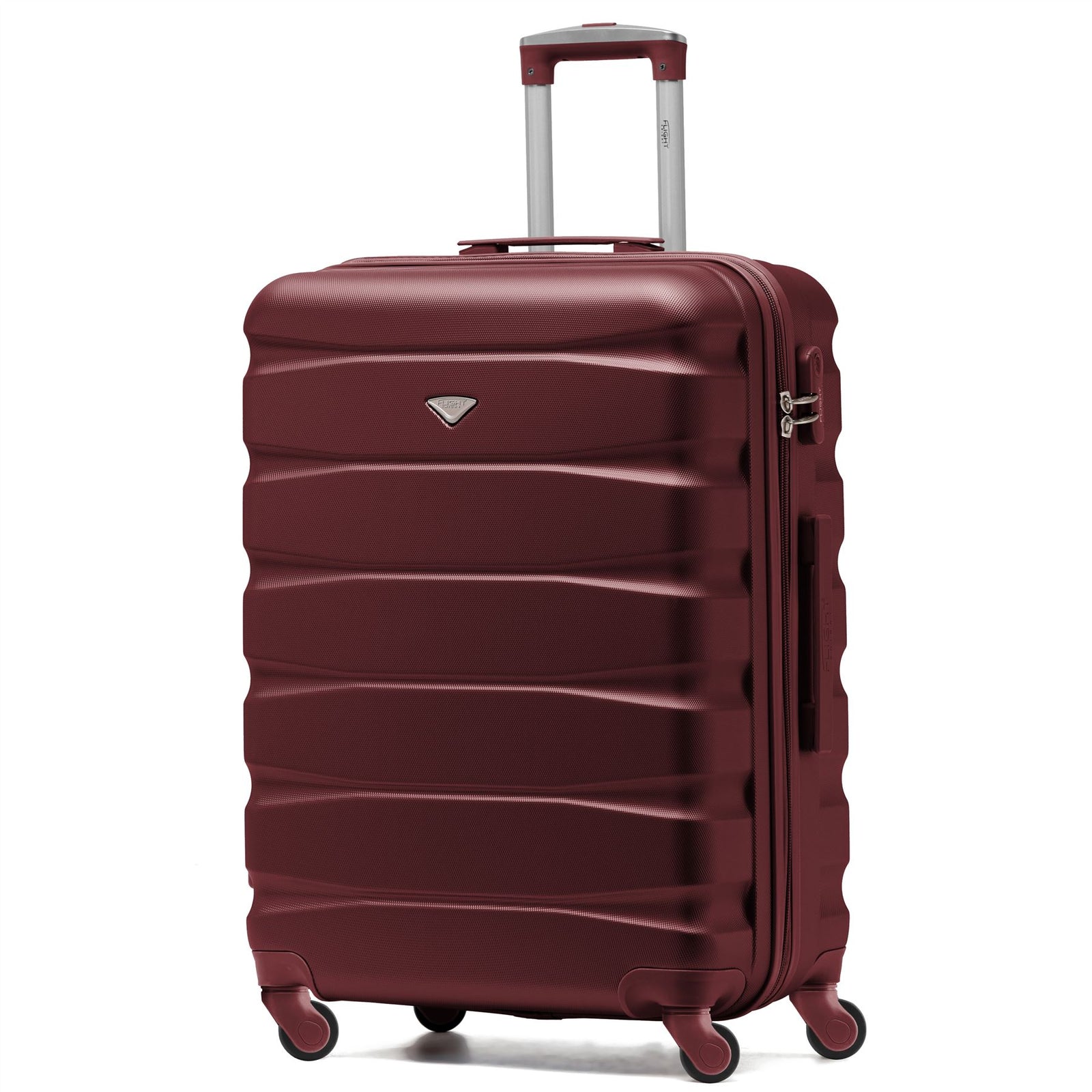 25" Medium Suitcase Check-in Hold Luggage Hard Shell 4 Wheels Tsa Lock | Medium | Burgundy