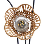 Paper Rope String-wrapped Lampshade Floor Lamp