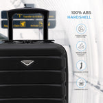 45x36x20cm Cabin Carry On Luggage with Medium Case and Large Size Check-in Hold Suitcase | Cabin | Charcoal
