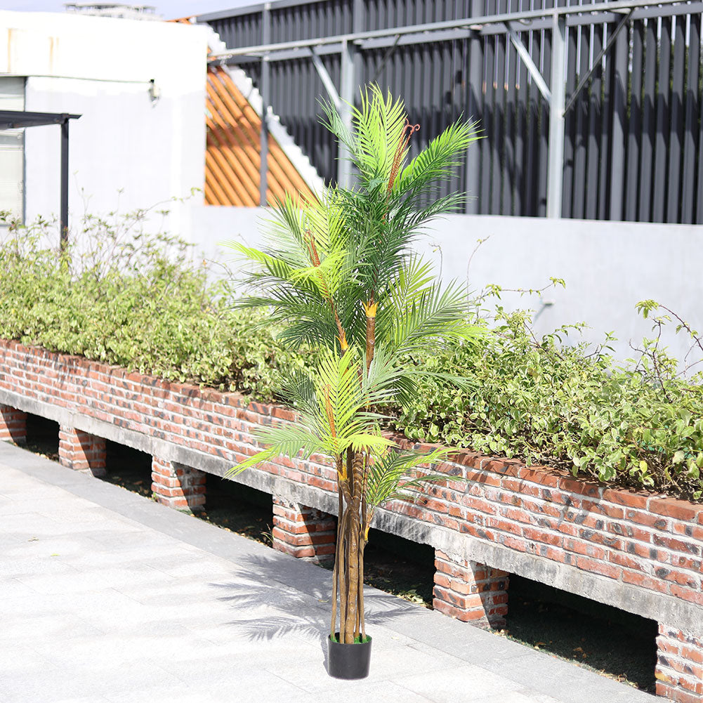 Artificial Areca Palm Tree In Pot Home Decoration