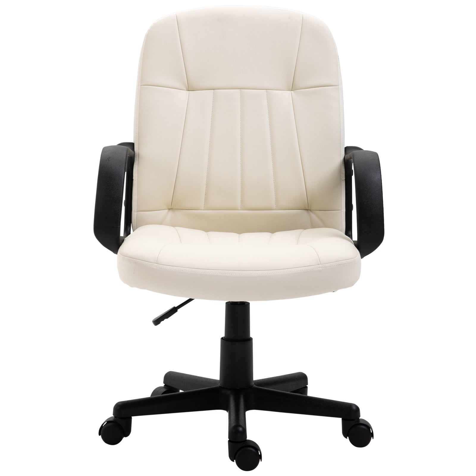 Swivel Executive Chair Pu Leather | Cream