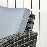 6 Pcs Patio Rattan Sofa Set Conversation Furniture | Gray