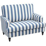 Cuddle Chair With Stripe, Armchair For Living Room | Blue