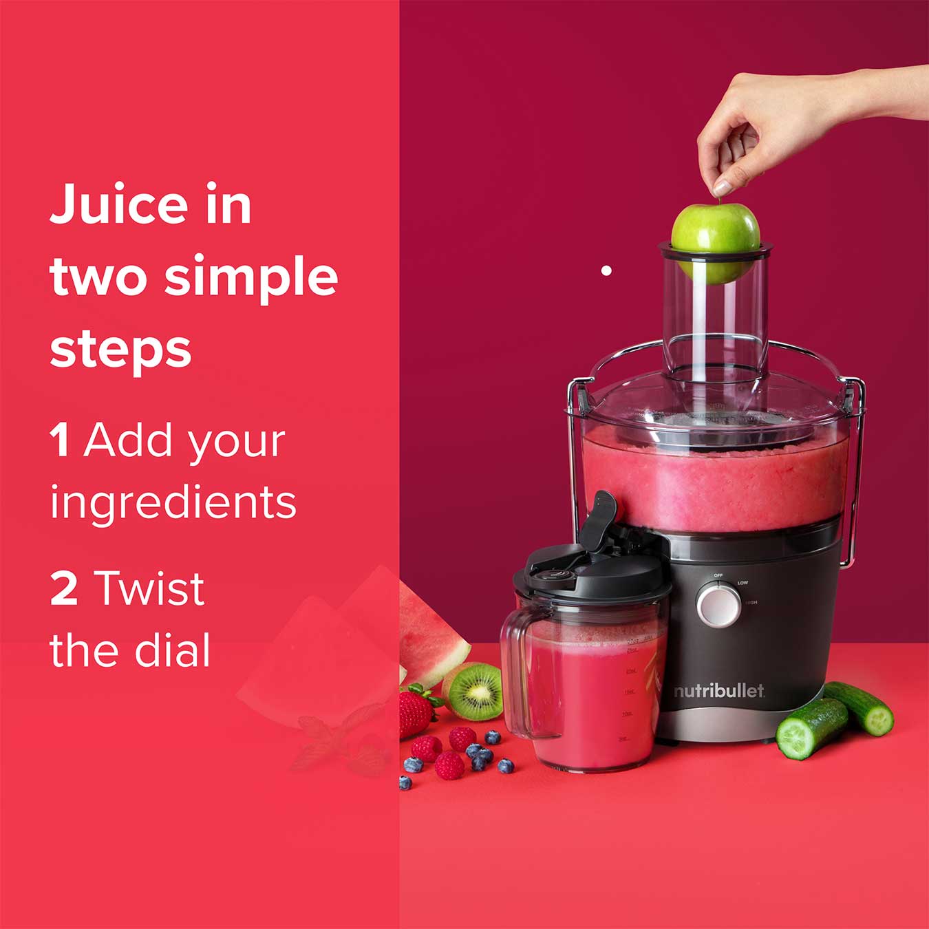 Juicer 800w - 8 Piece Set | Charcoal Grey