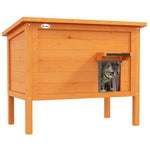 Outdoor Feral Cat House Insulated W/ Openable Roof | Orange