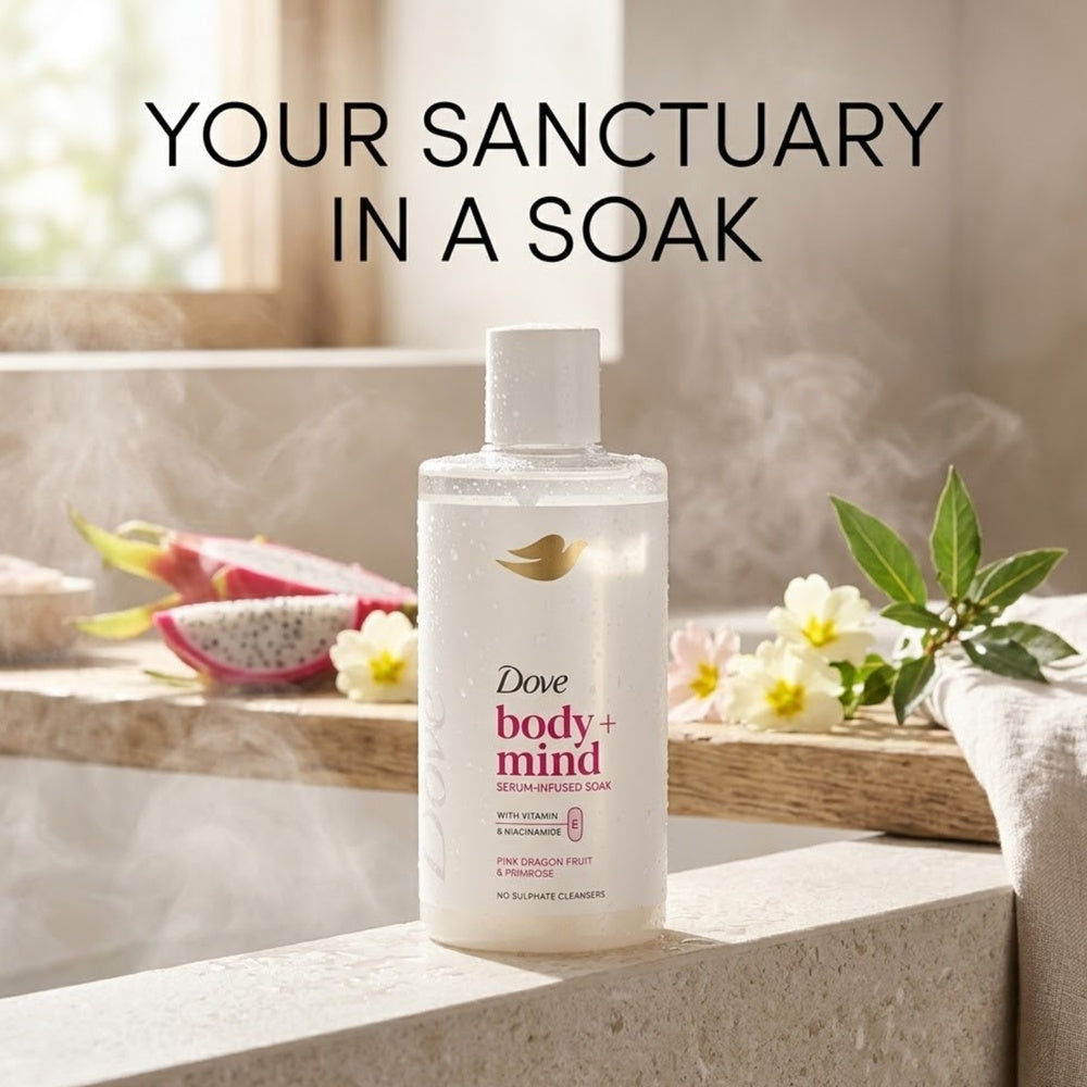 Body + Mind Bath Soak, Dragon Fruit & Primrose, 400ml | Set-of-6