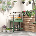 Raised Planter, Elevated Garden Bed W/ Greenhouse Cover