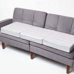 Cotton Orthopaedic Foam 3 Seater Booster Cushion | 50cm x 150cm | Grey & White