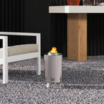 Stainless Steel Smokeless Wood Burning Firepit Garden | Silver