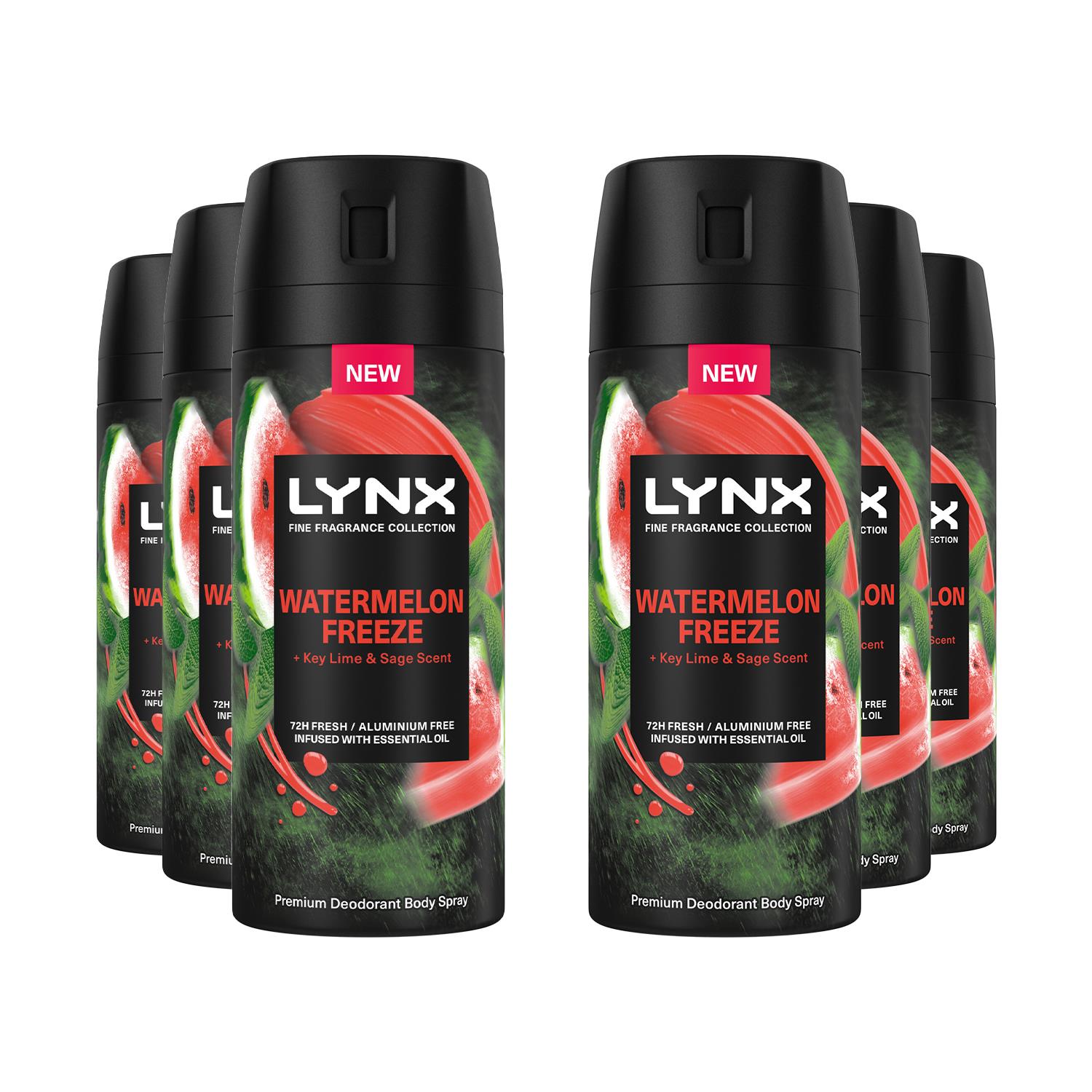 Men Deodorant Watermelon Freeze With 72hrs Freshness 150ml, 6 Pack | Set-of-6