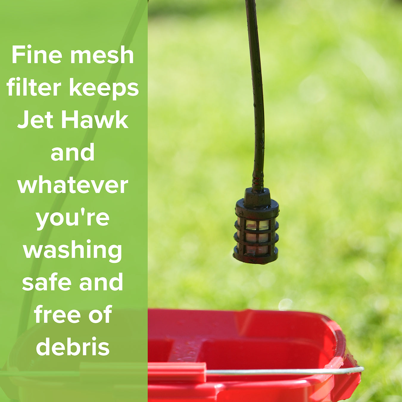 Jet Hawk Cordless Portable Pressure Washer | Green