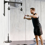 Weight Cable Pulley System For Home Gym With Loading Pin