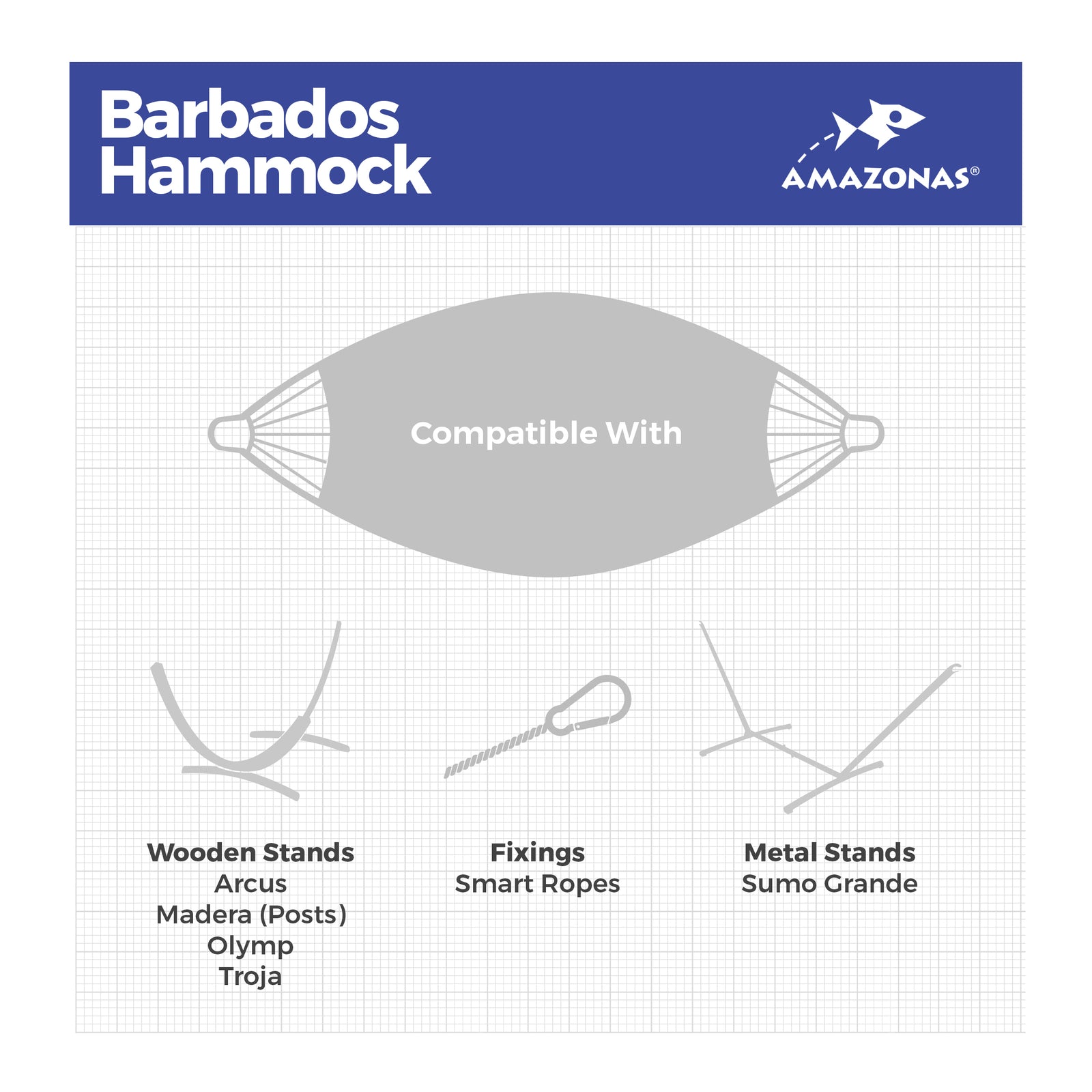 Barbados Black Double Cotton Traditional Garden Hammock With Bag
