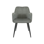 San Diego Marble Top Dining Table With Charlotte Velvet Chairs | Grey