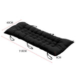Outdoor Chaise Lounge Cushion Thick Soft And Fade-resistant For Patio Or Pool | Black