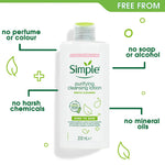 6 X 200ml Kind To Skin Purifying Cleansing Lotion For Sensitive Skin | Set of 6 | White