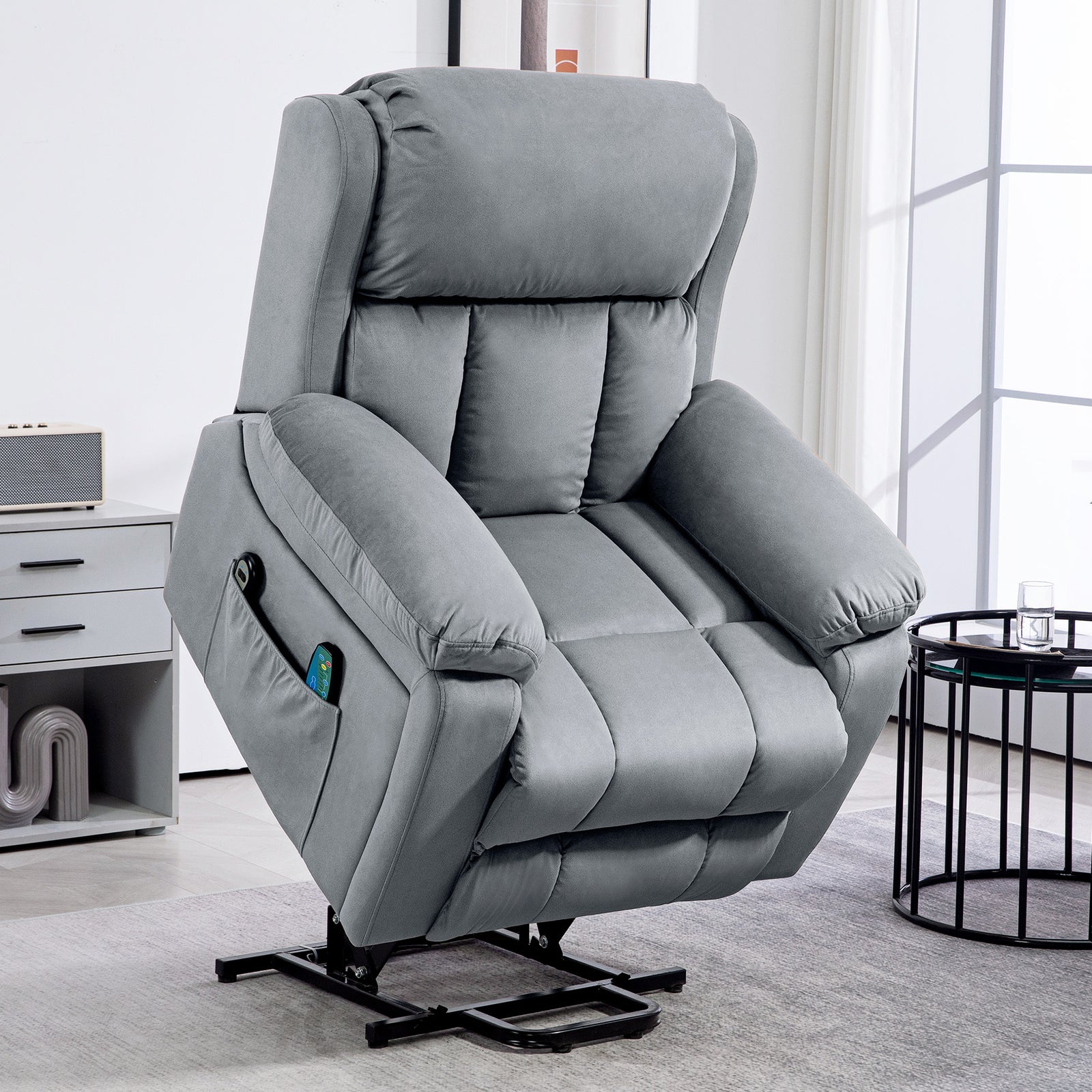 Lift Chair Riser Recliner W/ Vibration Heat