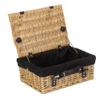 Wicker 36cm Picnic Basket | Black