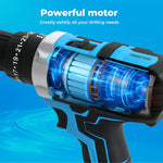 21v Cordless Drill Combi Driver Electric Screwdriver Set 1 Battery | Blue