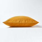 Luxury Cotton Velvet Cushion Cover | 40cm x 40cm | Mustard