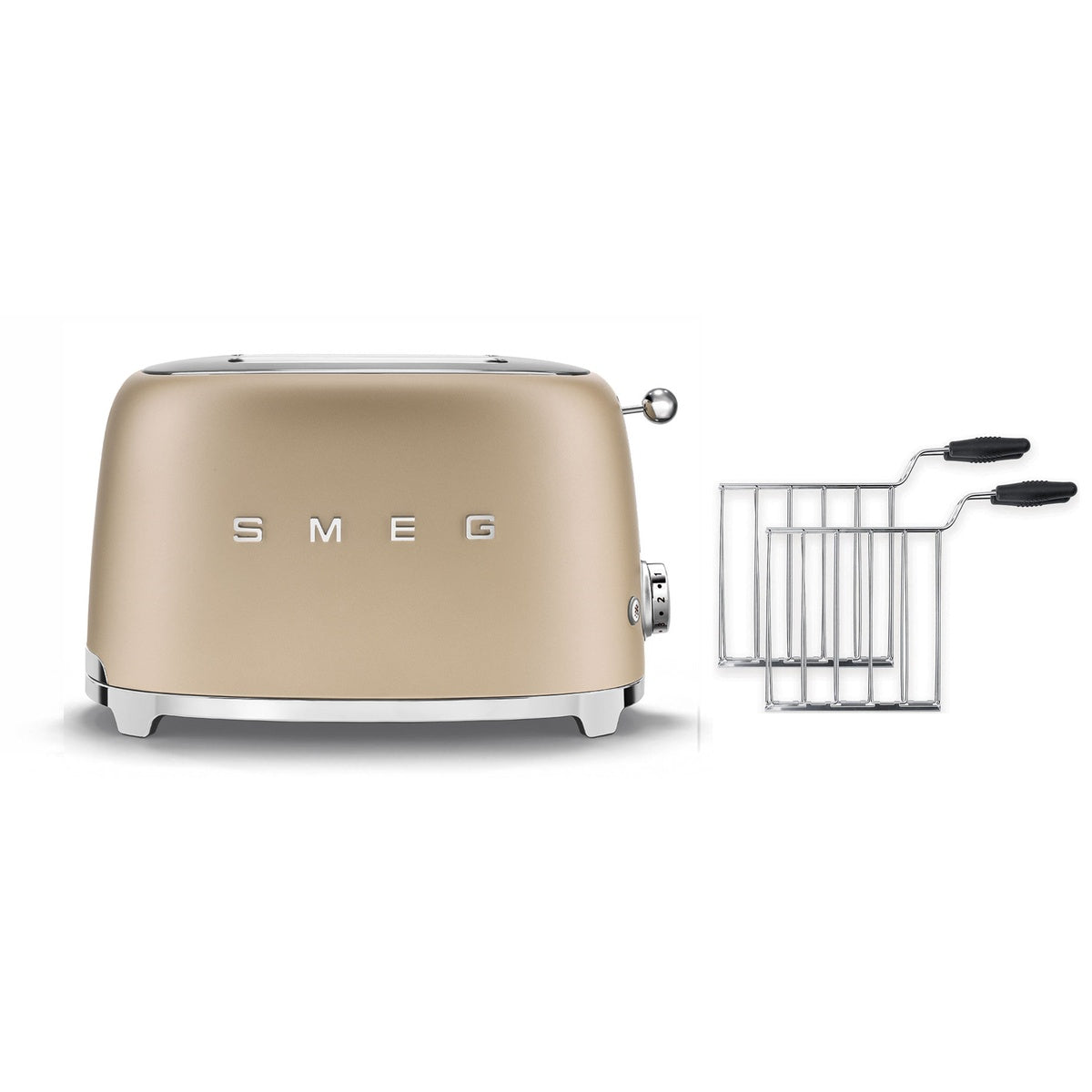 Tsf01 Matte 2 Slice Toaster + 2-sandwich Racks | Champagne