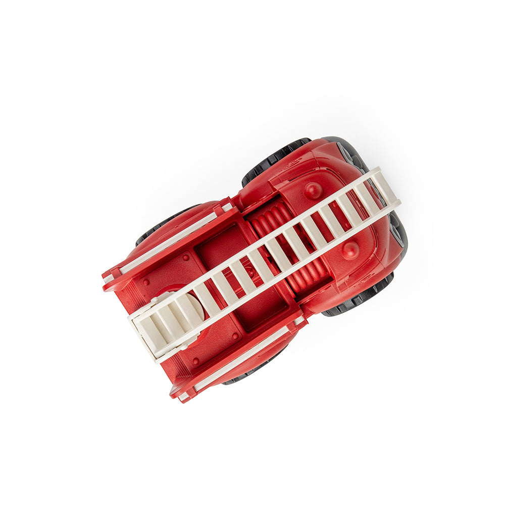 Green Toys Fire Truck With Rotating Ladders, Made From Recycled Plastic