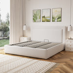 Weston Fabric Ottoman Bed Frame | Super King | Beige