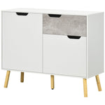 HOMCOM Modern Sideboard Storage Cabinet Free Standing Cupboard