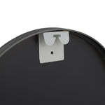 40x120cm Modern Oval Metal Full Length Wall Mirror | Black
