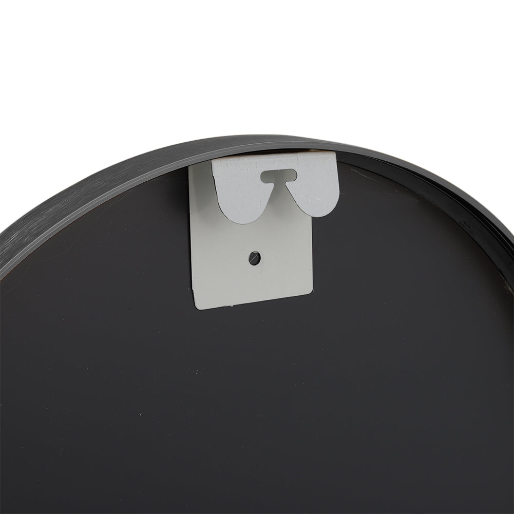40x120cm Modern Oval Metal Full Length Wall Mirror | Black