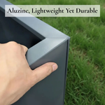 Zinc Galvanised Trough Planter | 70cm x 24cm x 24cm | Grey