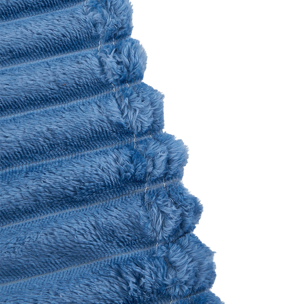 Cozy Striped Throw Blanket Soft Double-sided Use, Warm, Fade-resistant & Easy To Clean | Extra Large | Blue