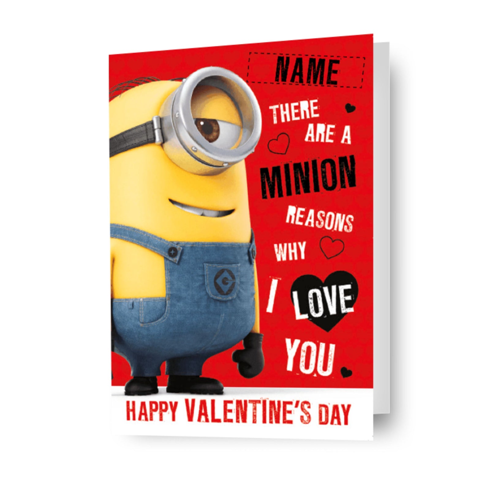 Minions Personalised 'minions Reasons' Valentine's Day Card Official Product
