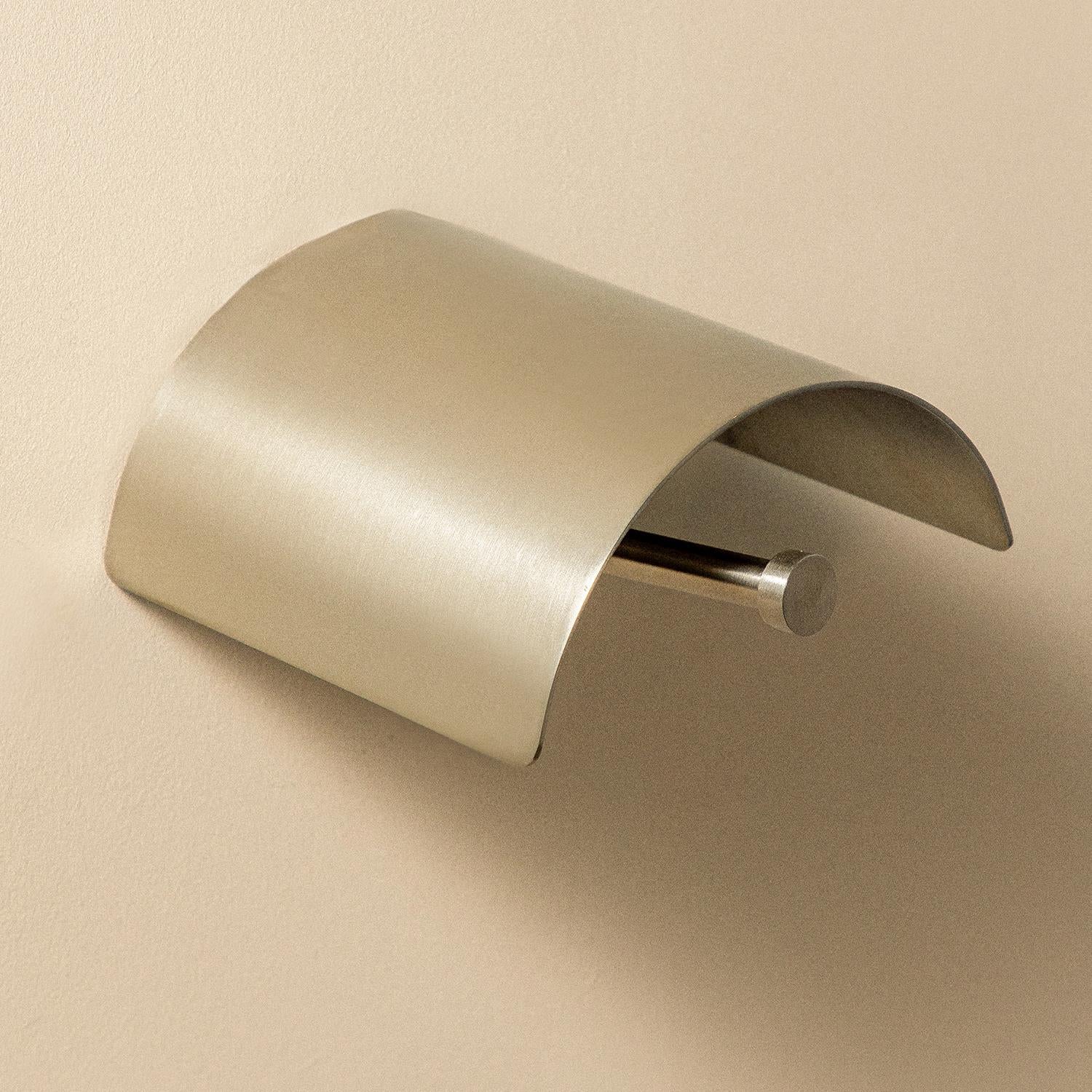 Paper Holder With Cover Matt Stainless Steel Logic