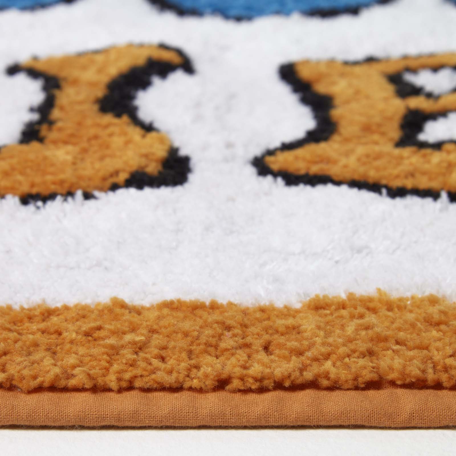 Orange Good Vibes Bath Mat 100% Cotton, 50 X 80 Cm
