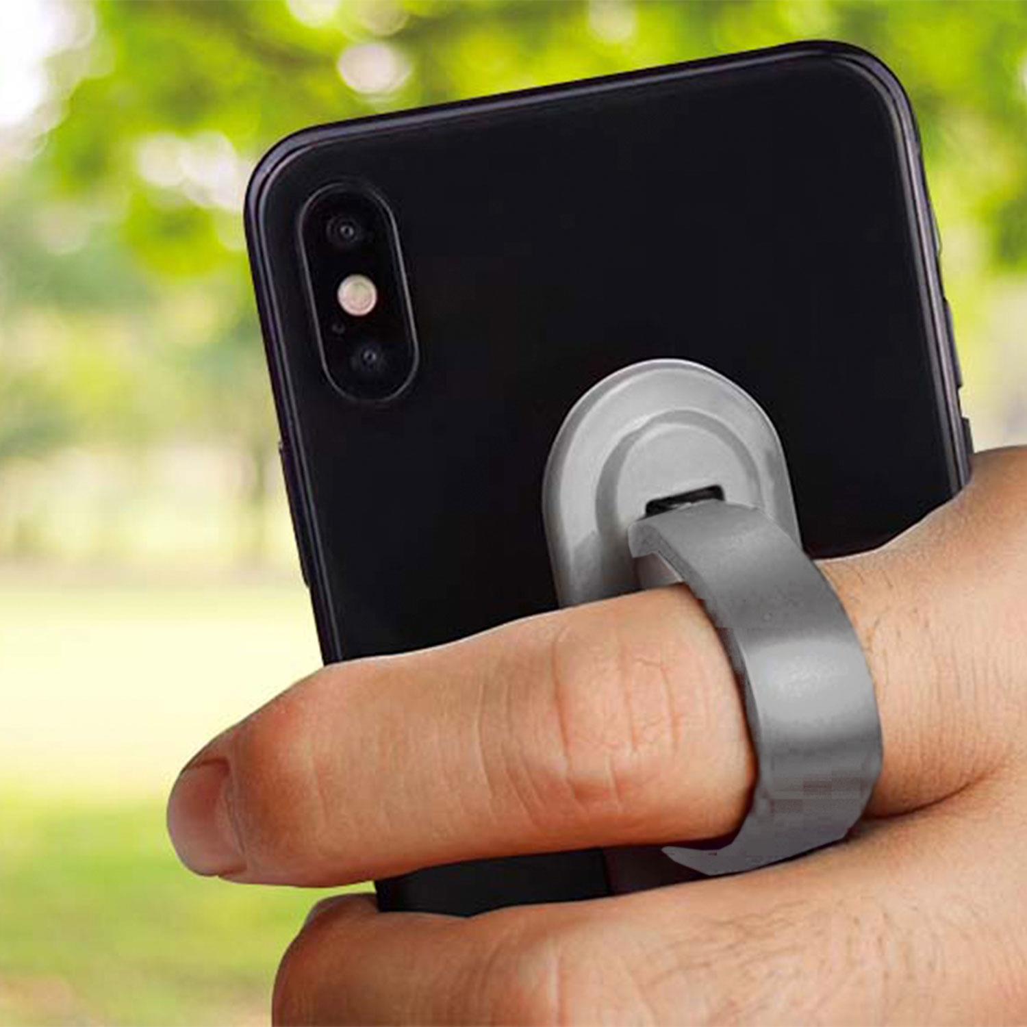Universal Finger Grip Ring Band Smart Mobile Phone Holder | Gray