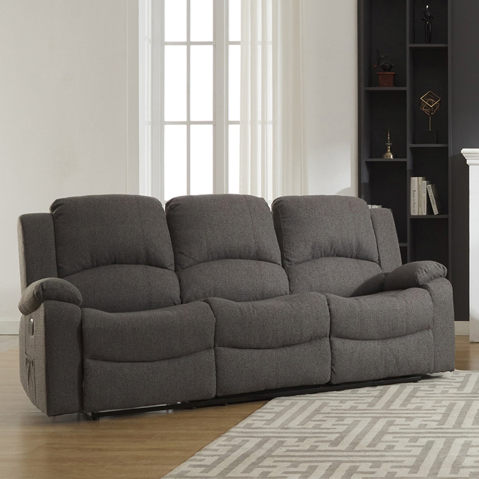 Marldon 3 Seat Reclining Sofa | 3 | Dark Grey
