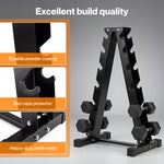Centra Dumbbells Rack 6 Tier 400kg Weight Storage Holder Alloy Steel